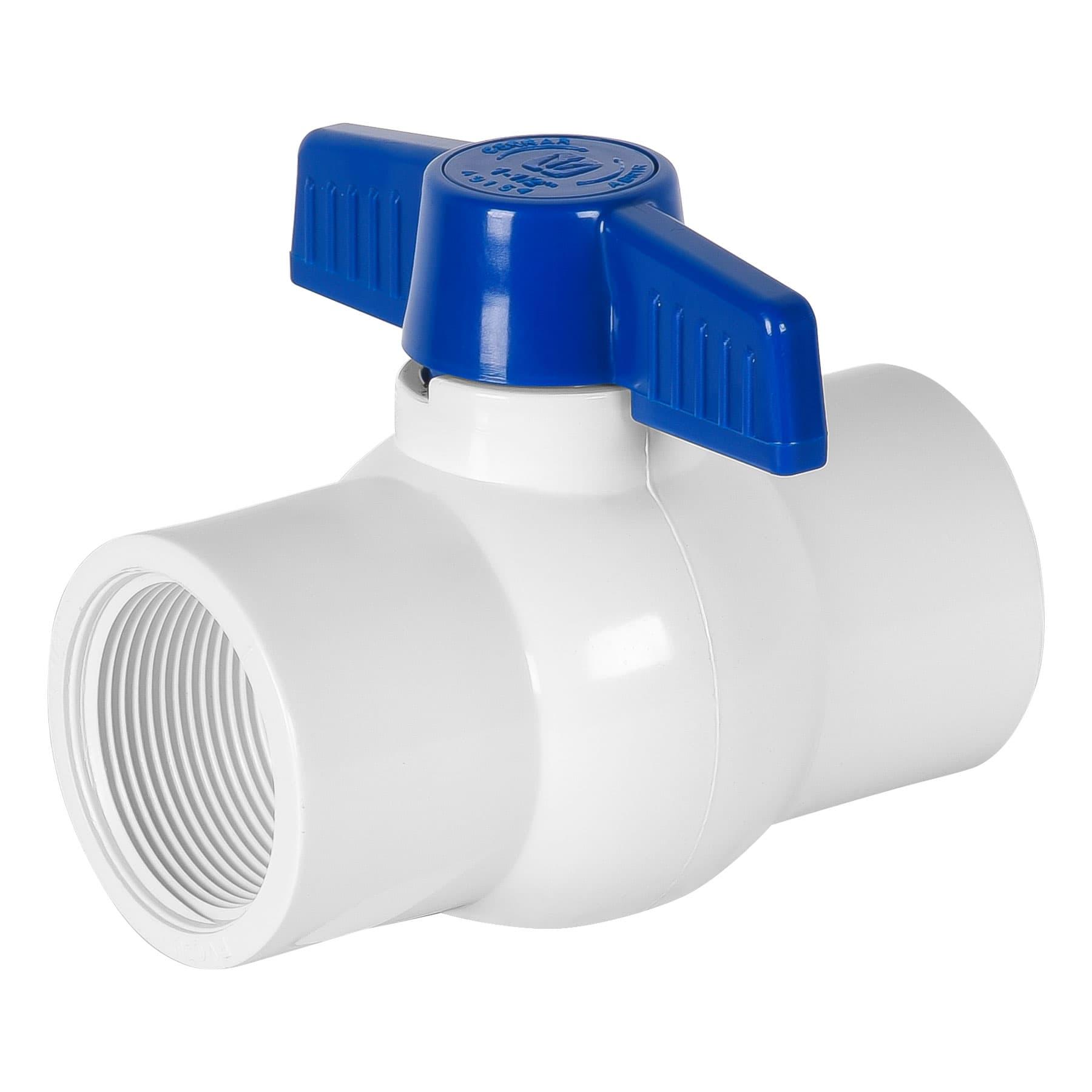 VÁLVULA ESFERA DE PVC 1-1/2' ROSCABLE, FOSET