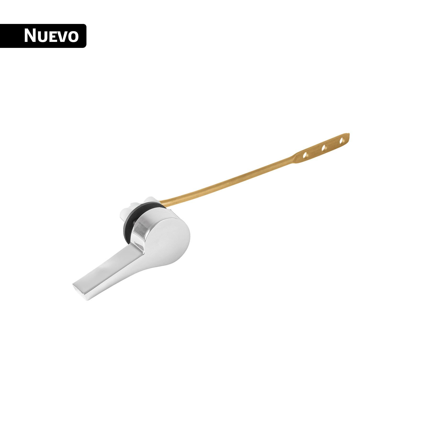 PALANCA MINIMALISTA DE ZINC CROMADA PARA WC