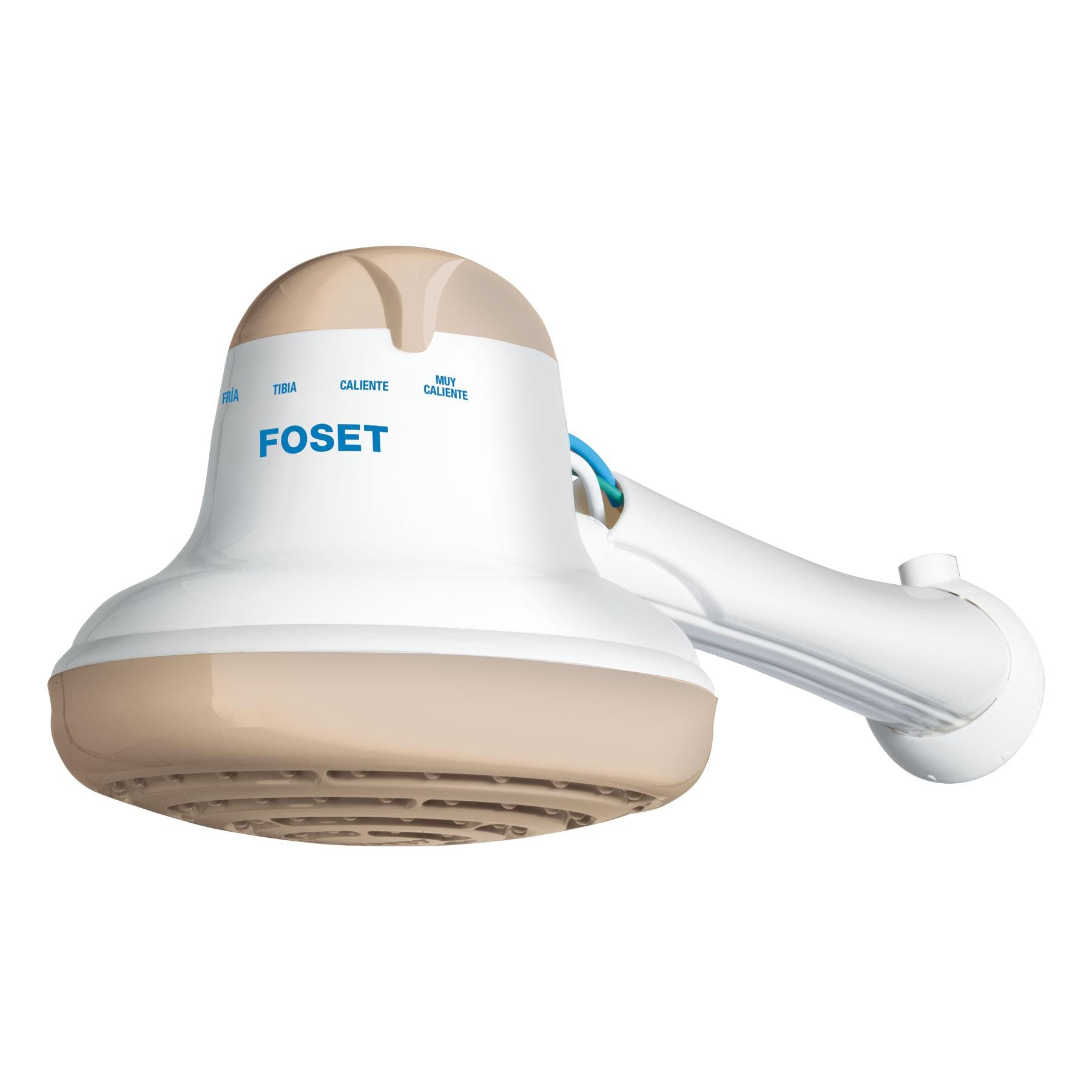 REGADERA ELÉCTRICA DE 4 TEMPERATURAS, 6-1/2', BEIGE, FOSET