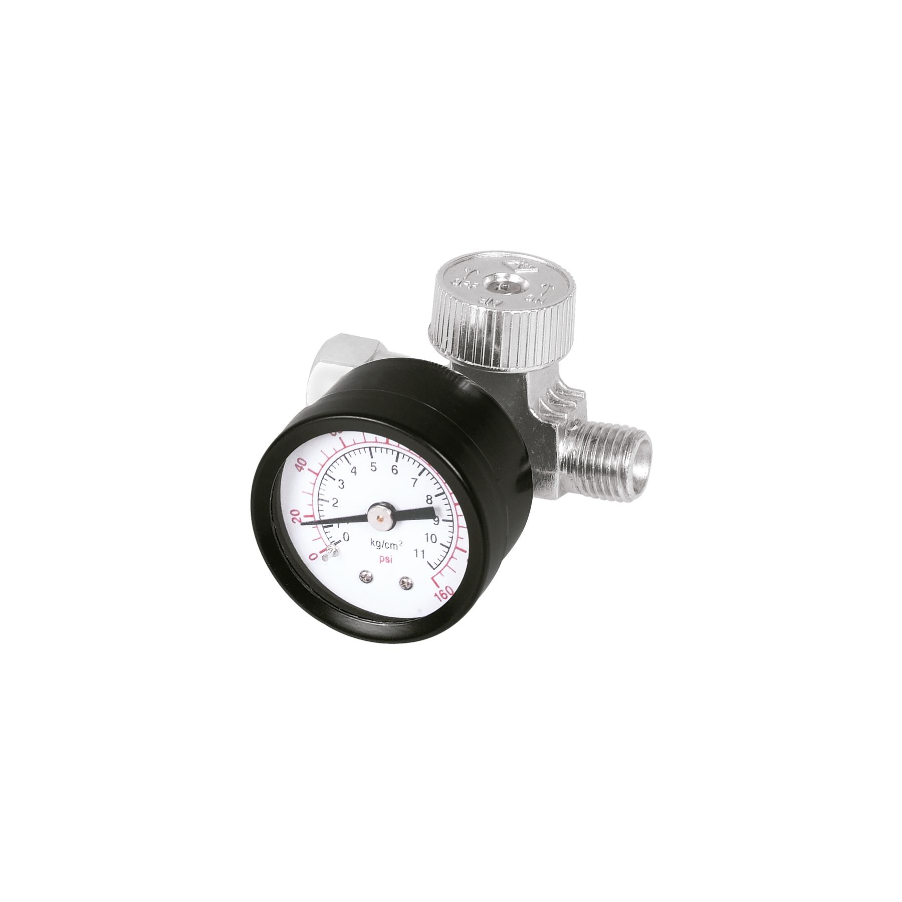 "REGULADOR DE AIRE CON MANÓMETRO, CUERDA 1/4"" NPT, TRUPER"