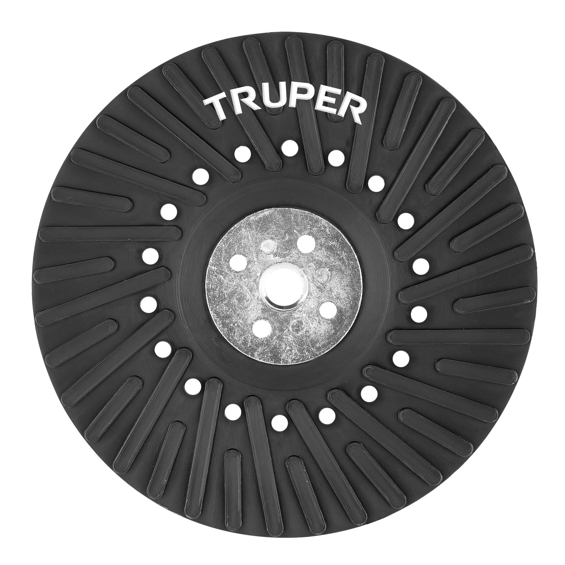 "RESPALDO PARA DISCOS DE LIJA 7"", EJE 5/8, TRUPER"
