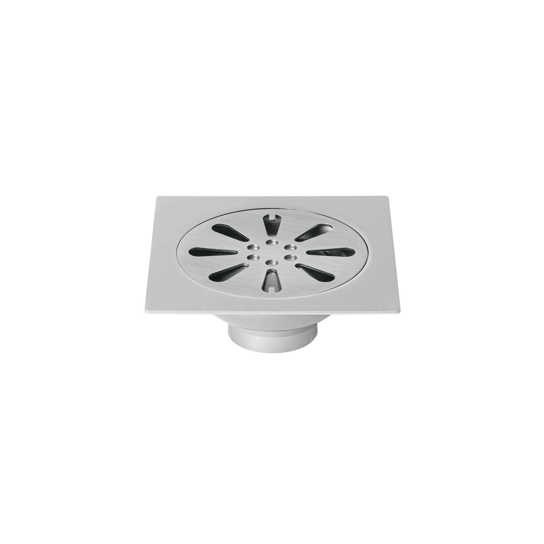 "RESUMIDERO CUADRADO 4""X 4"", ACERO INOXIDABLE"