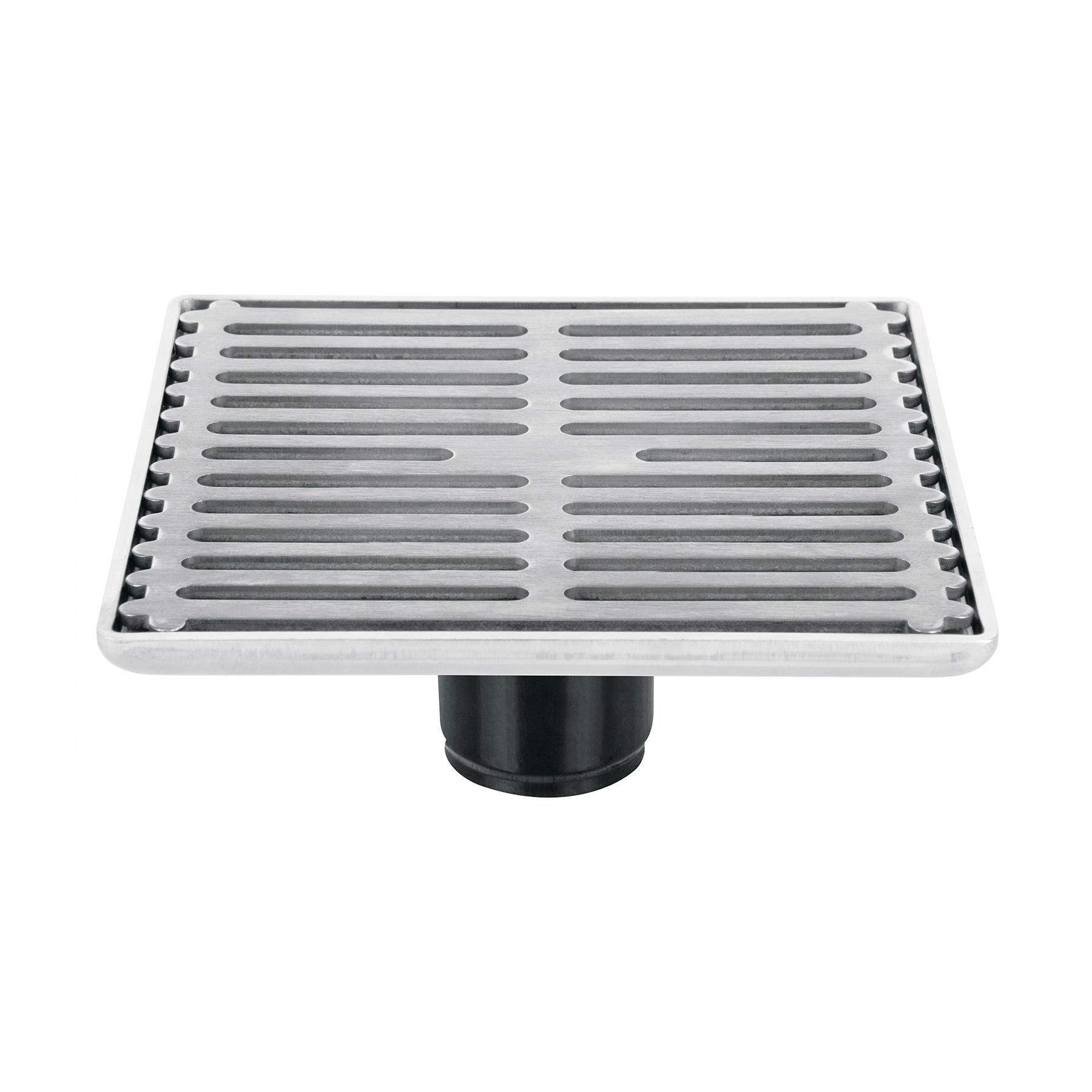 RESUMIDERO CUADRADO DE ACERO INOXIDABLE 6' X 6', FOSET