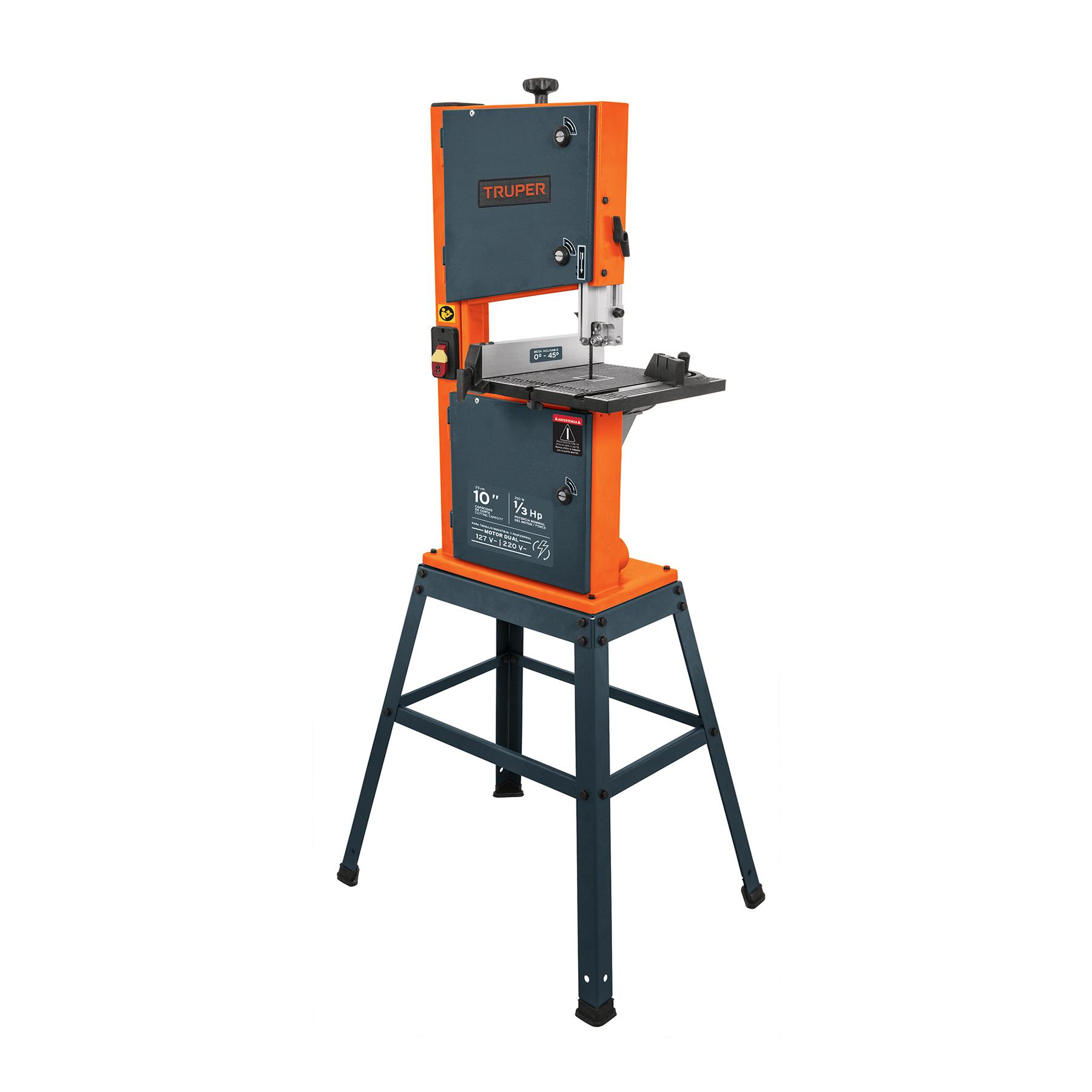 "SIERRA CINTA 10"", 1/3 HP (250 W), TRUPER"