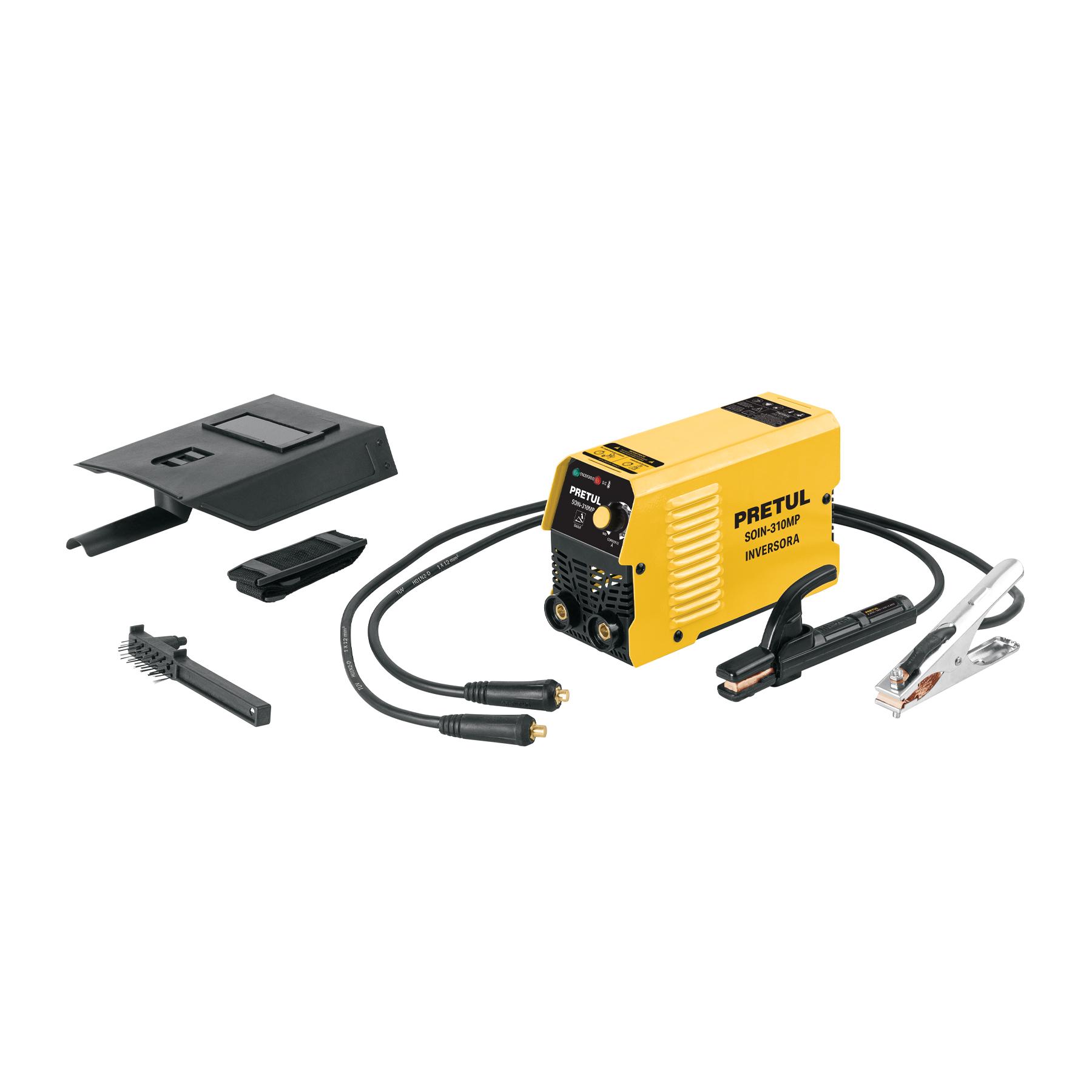 MINI SOLDADORA INVERSORA 100A, SERIE 300, 127V, PRETUL