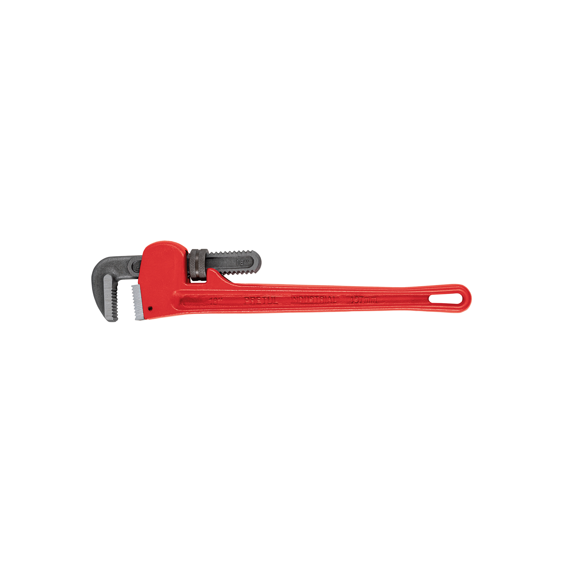 LLAVE STILSON 18' CUERPO DE HIERRO MALEABLE, PRETUL