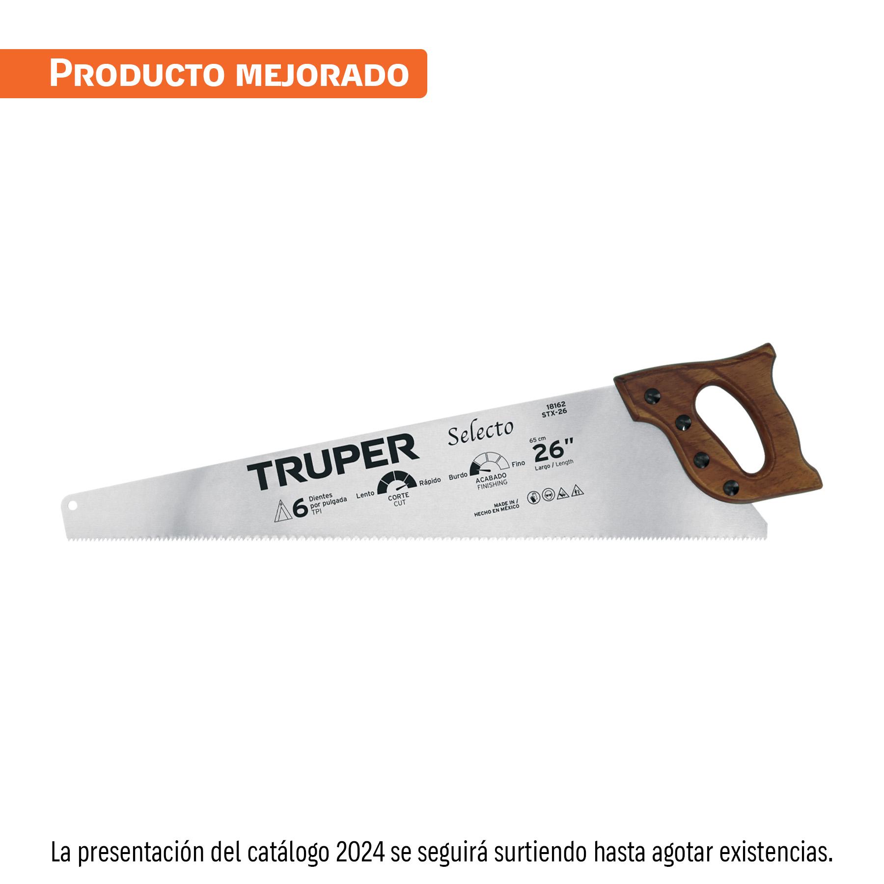 "SERRUCHO 26"" SELECTO, 6 DPP, TRUPER"