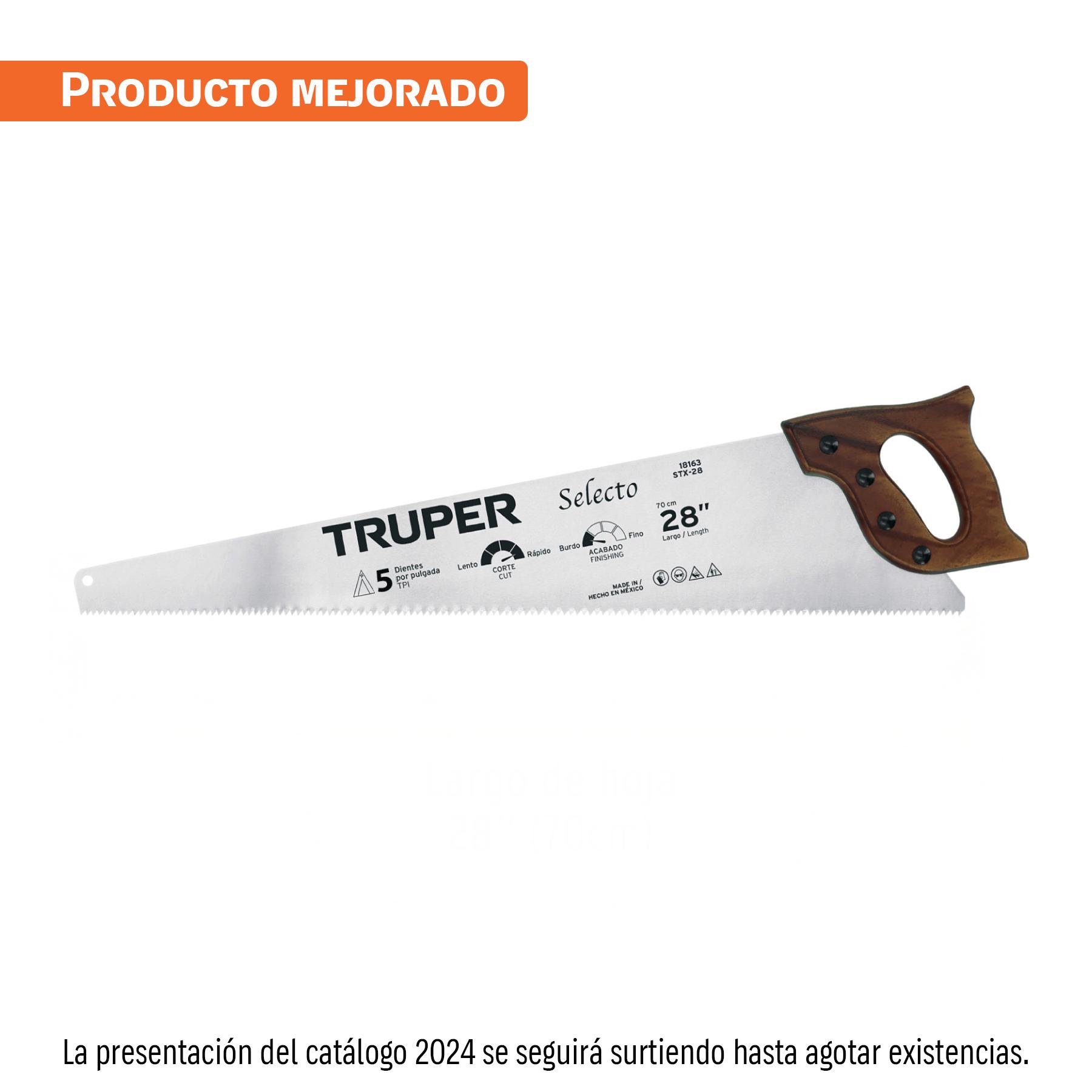 "SERRUCHO 28"", SELECTO, 6 DPP, TRUPER"