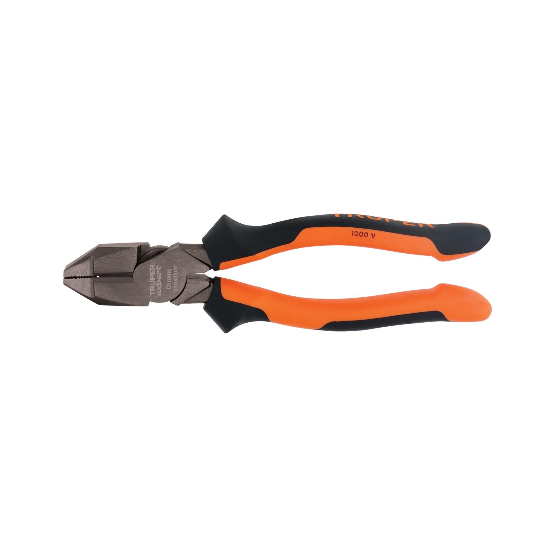 "PINZA ELECTRICISTA 8"" USO RUDO, ALTA PALANCA, COMFORT GRIP"