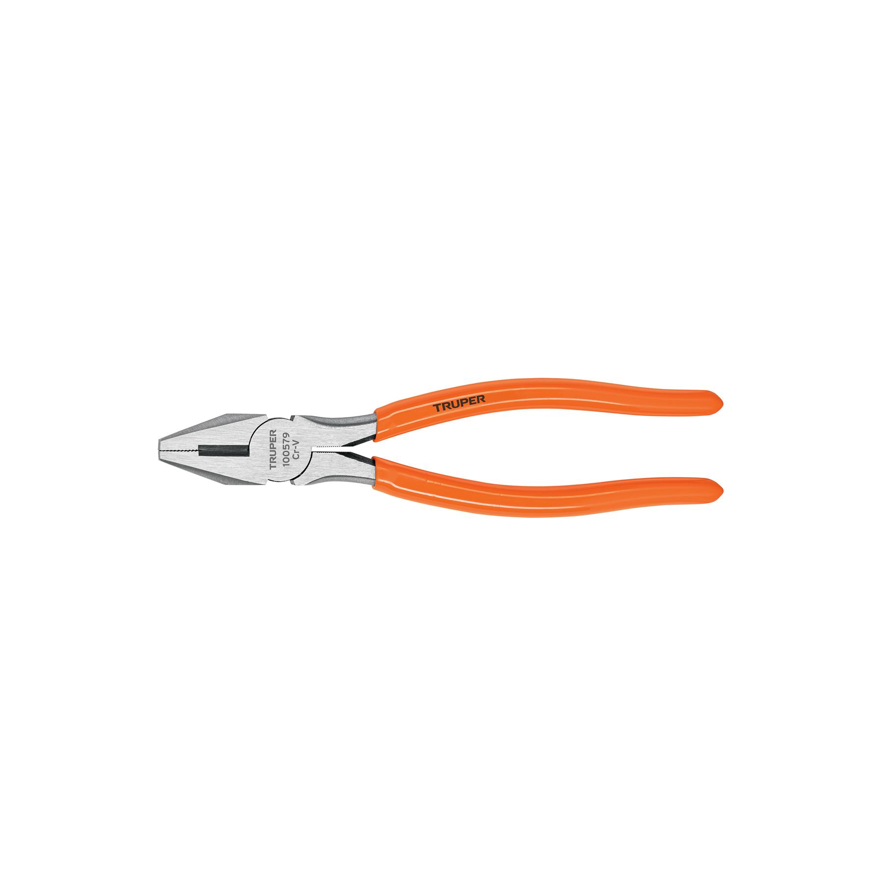 "PINZA PARA ELECTRICISTA 9"" MANGO DE PVC, TRUPER"