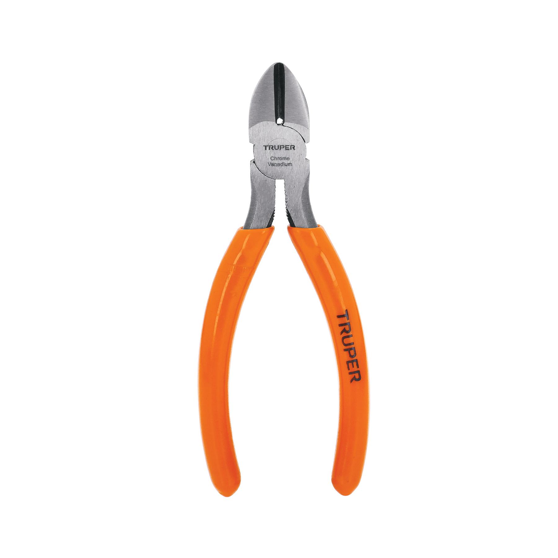 "PINZA DE CORTE DIAGONAL 5"" MANGO DE PVC, TRUPER"