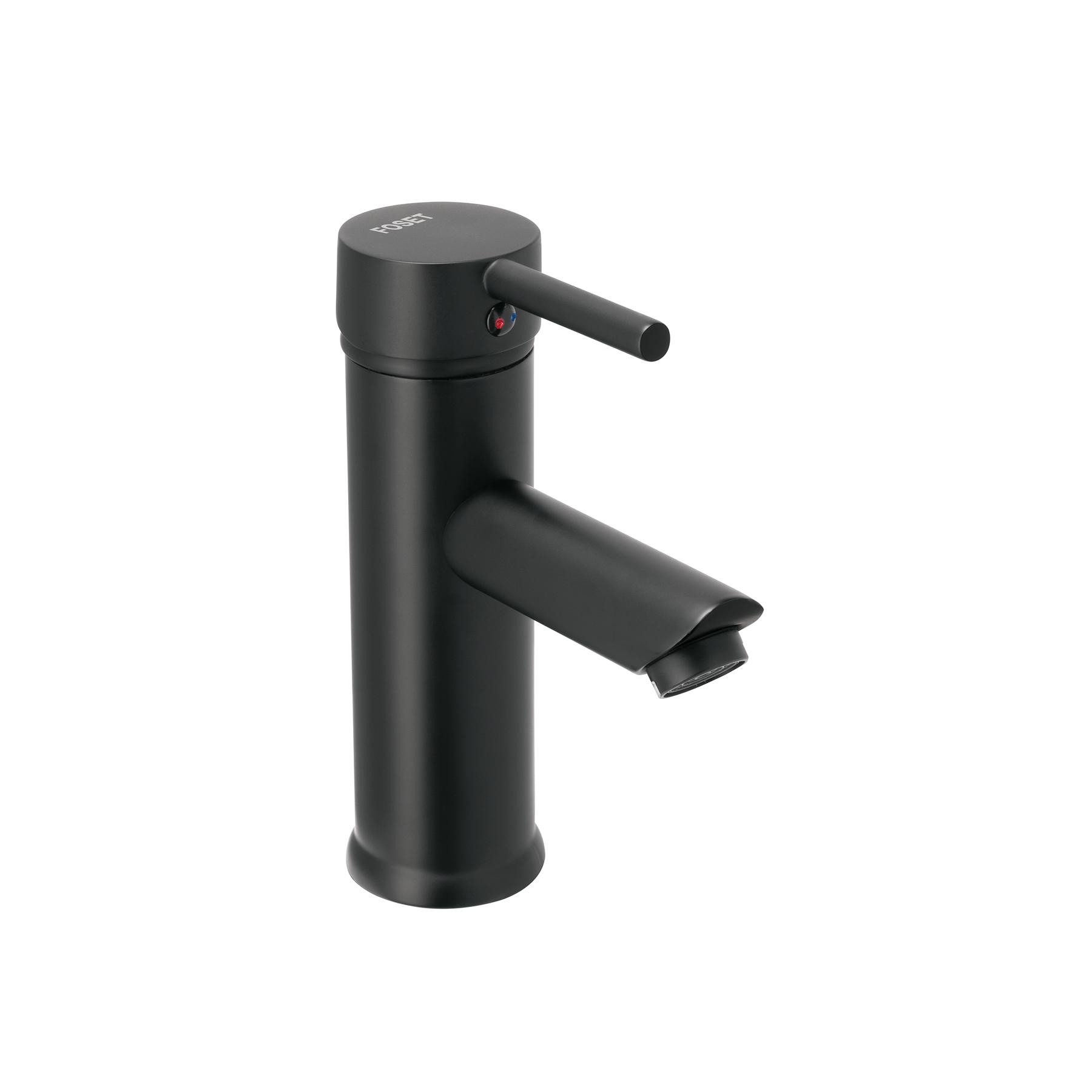 MONOMANDO CORTO NEGRO PARA LAVABO, FOSET TUBIG