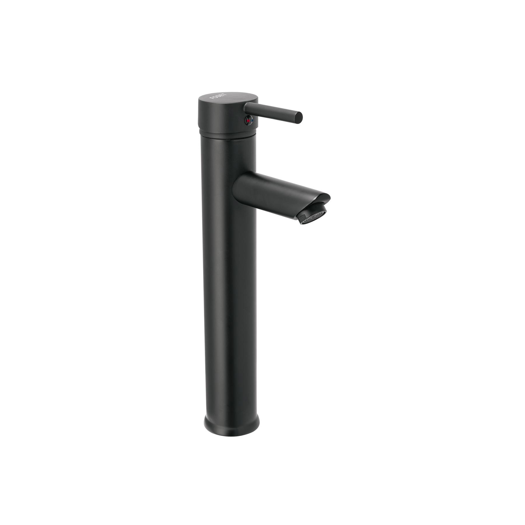 MONOMANDO ALTO NEGRO PARA LAVABO, FOSET TUBIG