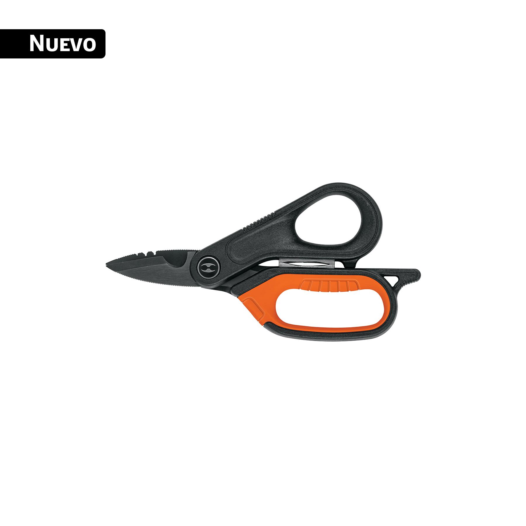 "TIJERA PARA ELECTRICISTA, 6"", ACERO INOX, OXIDO NEGRO, EXPER"