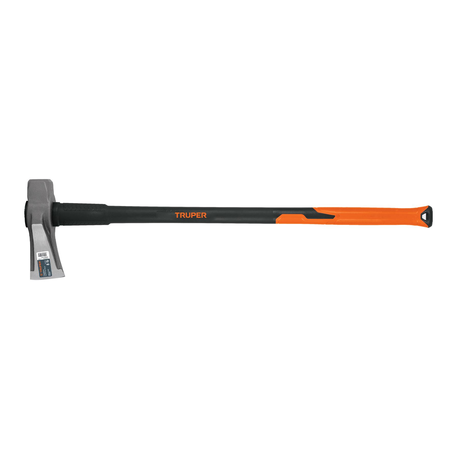 "HACHA PARA RAJAR MADERA 8 LBS, MANGO FIBRA DE VIDRIO 36"""
