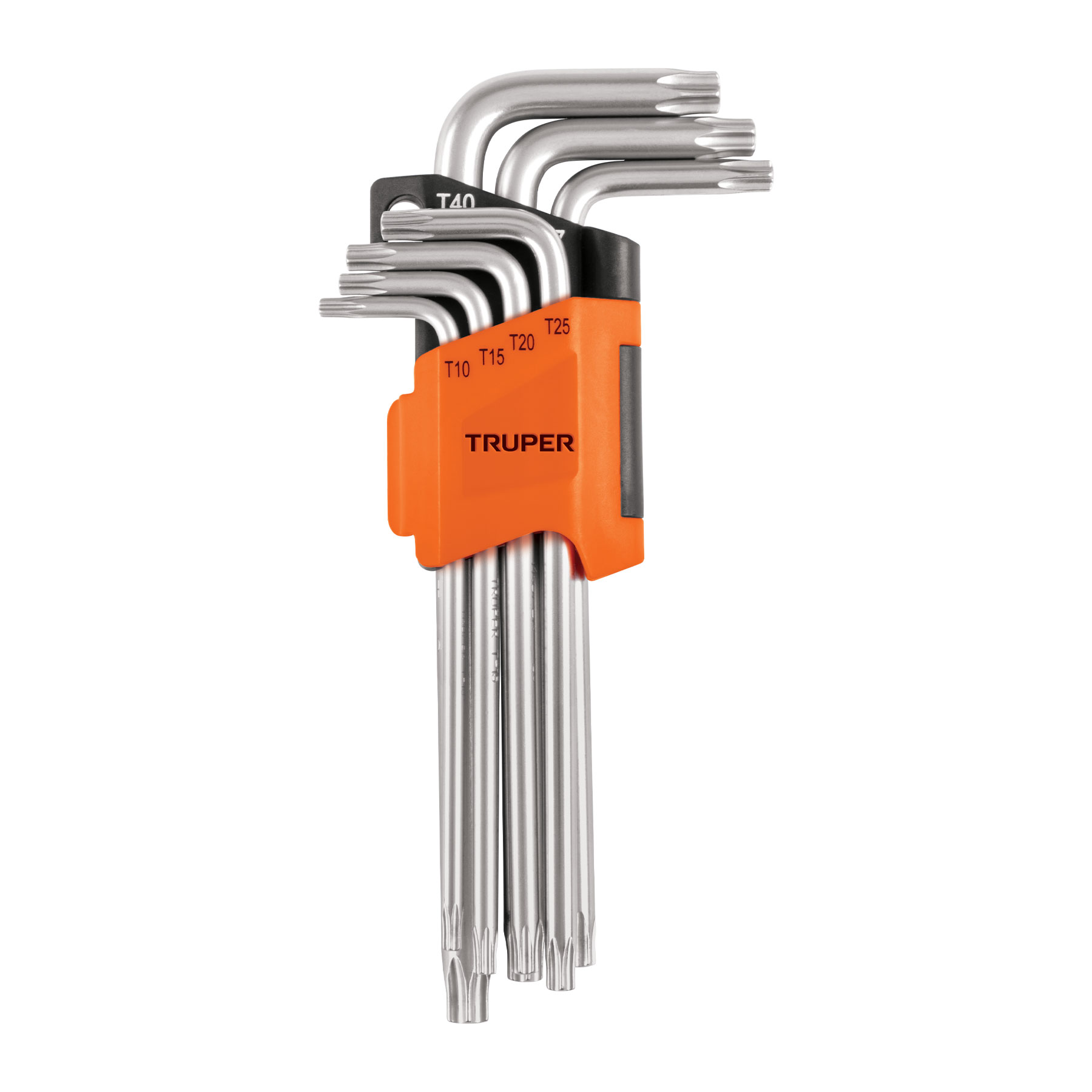 JUEGO DE 7 LLAVES TORX LARGAS CON ORGANIZADOR, TRUPER