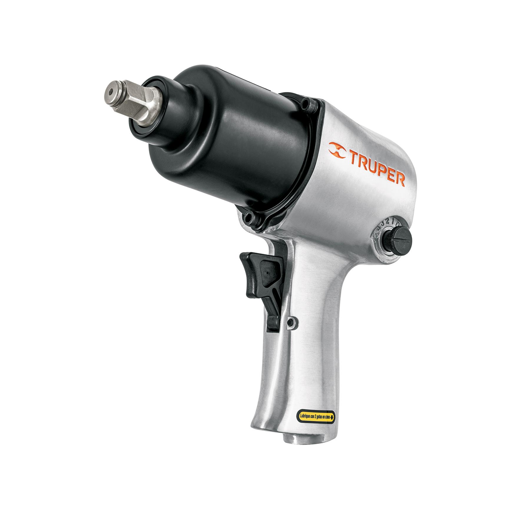 "LLAVE (PISTOLA) DE IMPACTO NEUMÁTICA 1/2"", IND, TRUPER"