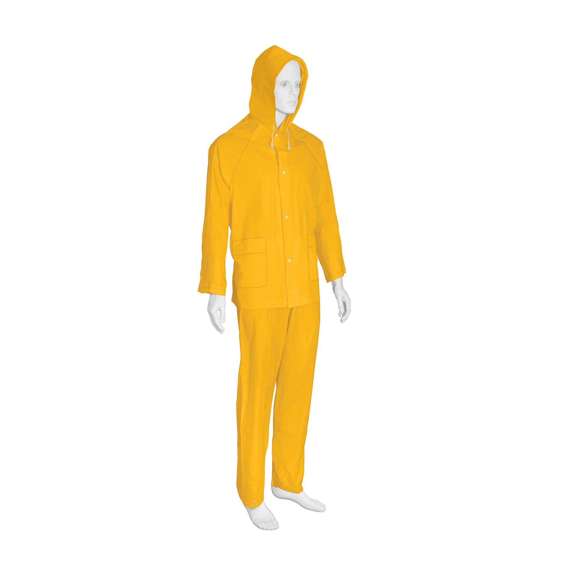 CONJUNTO IMPERMEABLE LIGERO DE PVC, TALLA XG, PRETUL