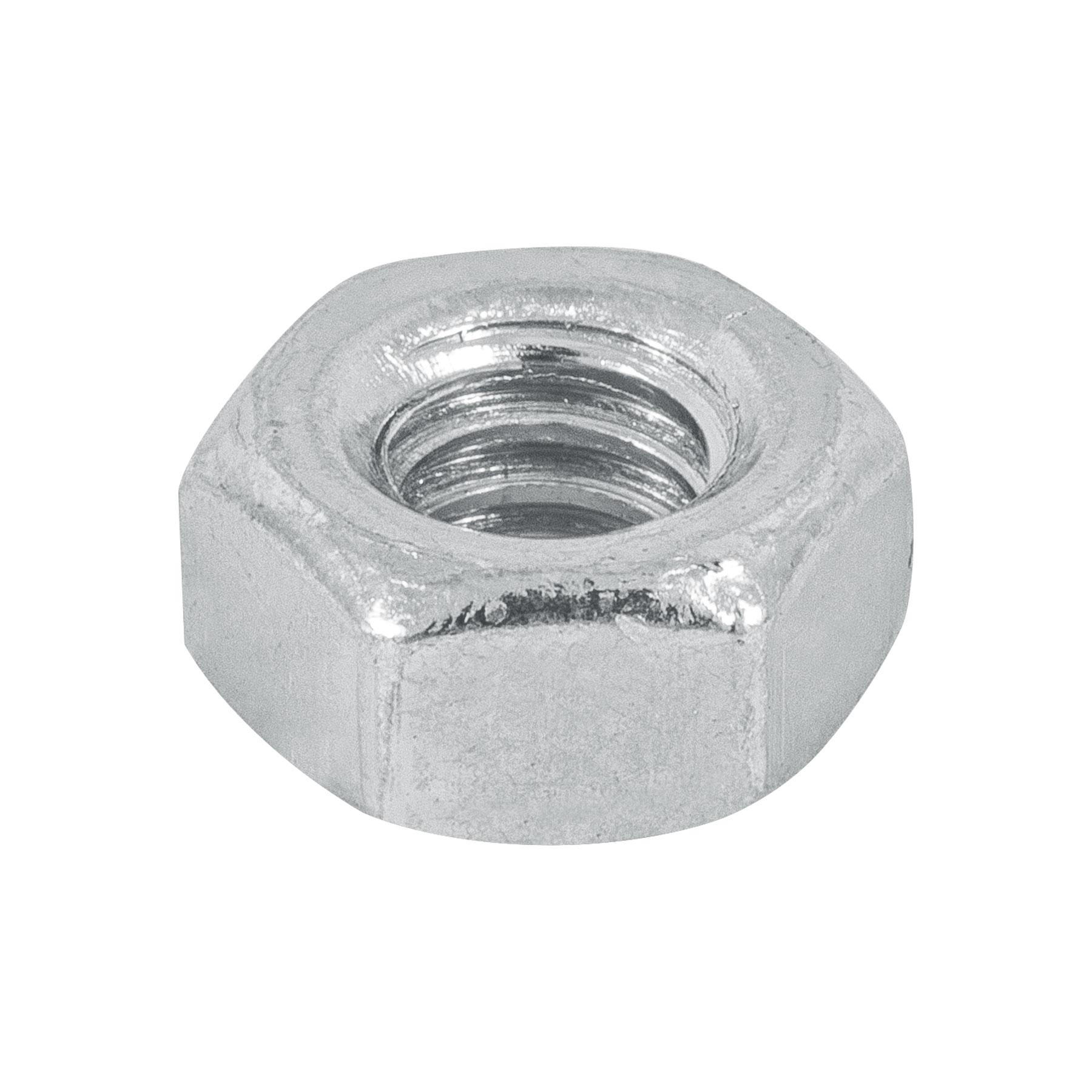 "BOLSA CON 250 TUERCAS 1/4"" HEXAGONALES DE ACERO GALVANIZADO"