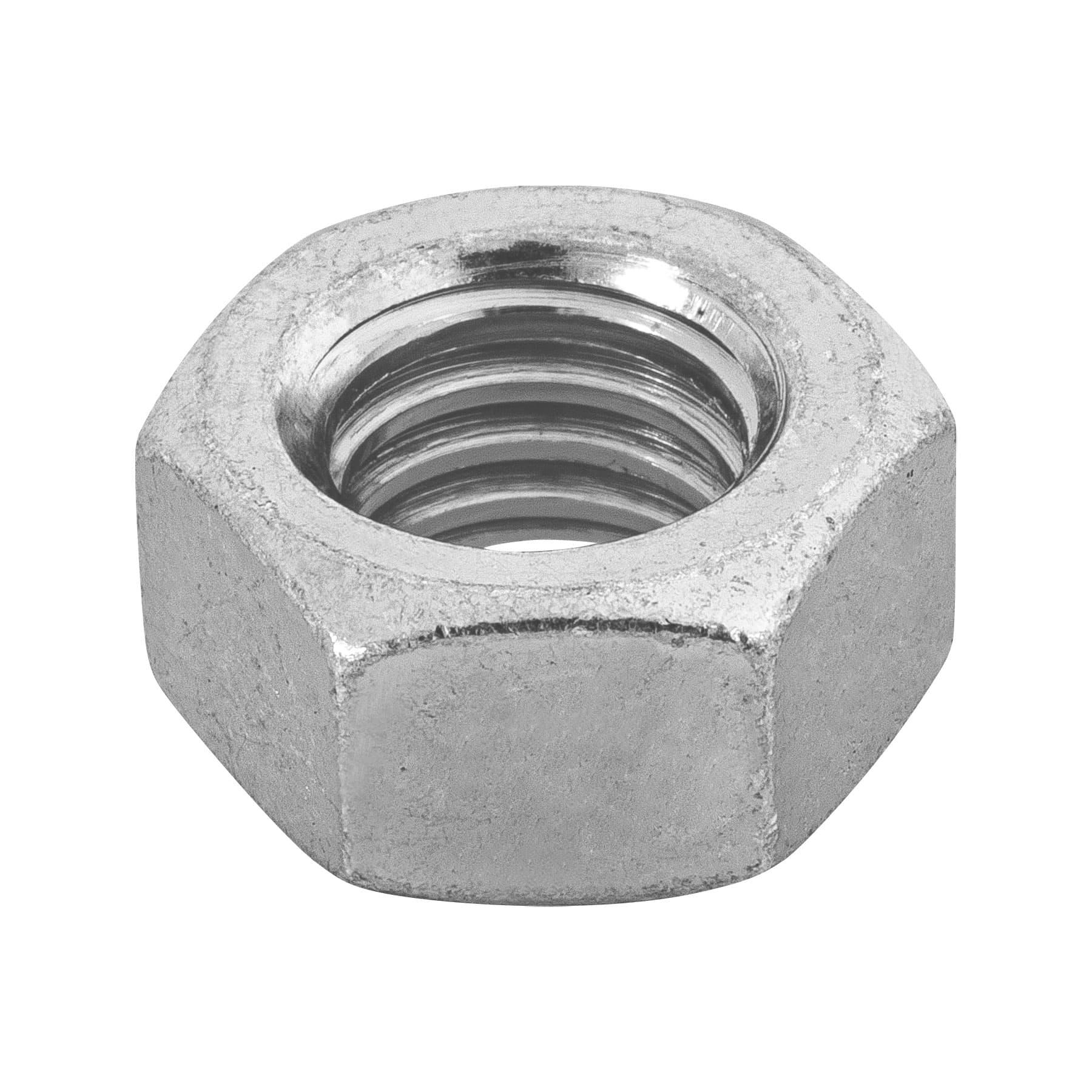"BOLSA CON 60 TUERCAS 7/16"" HEXAGONALES DE ACERO GALVANIZADO"