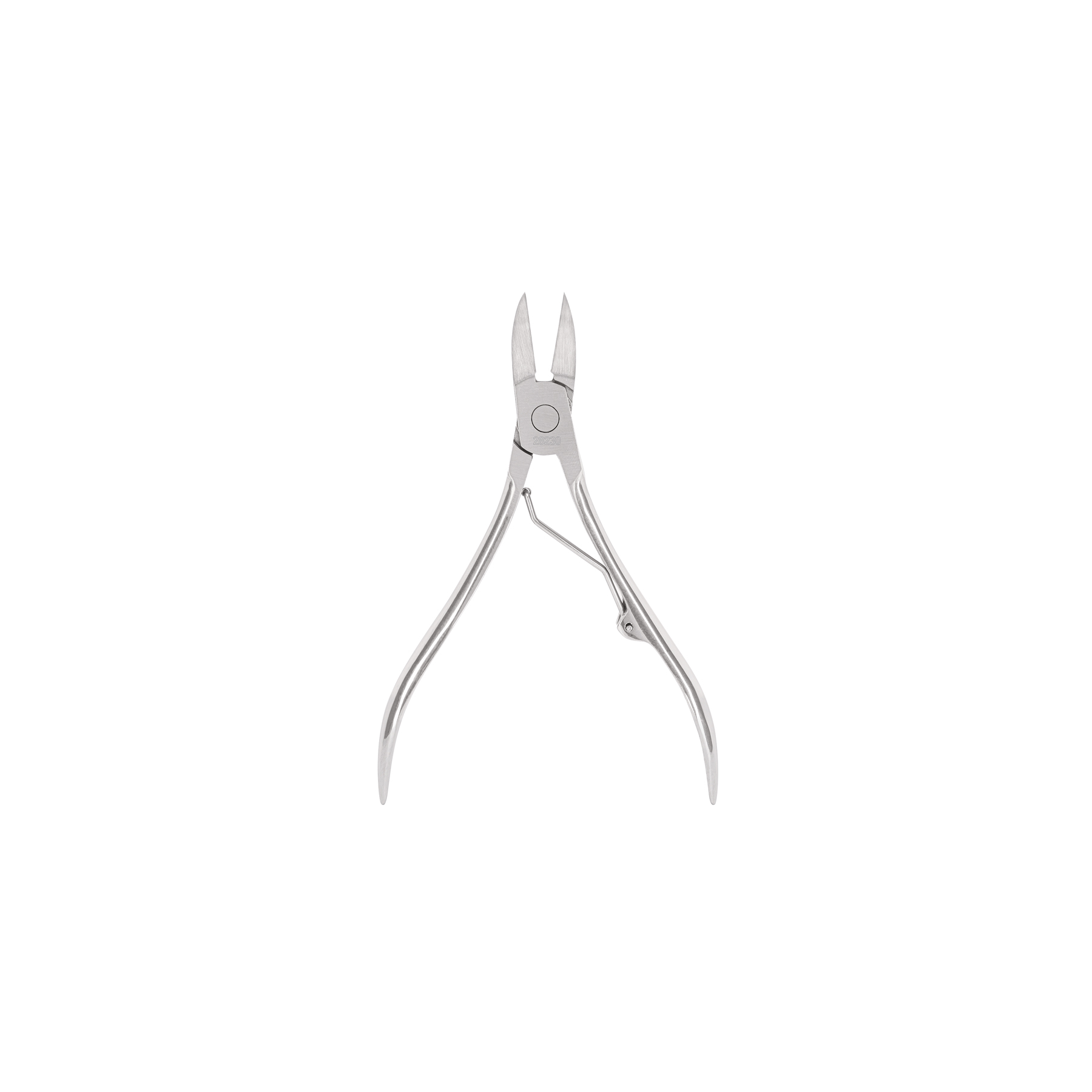 "ALICATE PARA PEDICURE 4-3/4"", CABEZA CURVA DE ACERO INOXIDABLE"