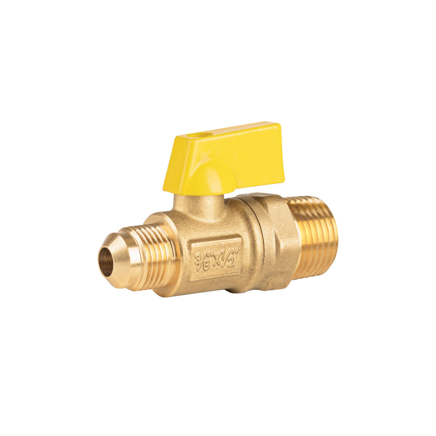 "VÁLVULA DE CONTROL DE LATÓN PARA GAS,3/8X1/2"""