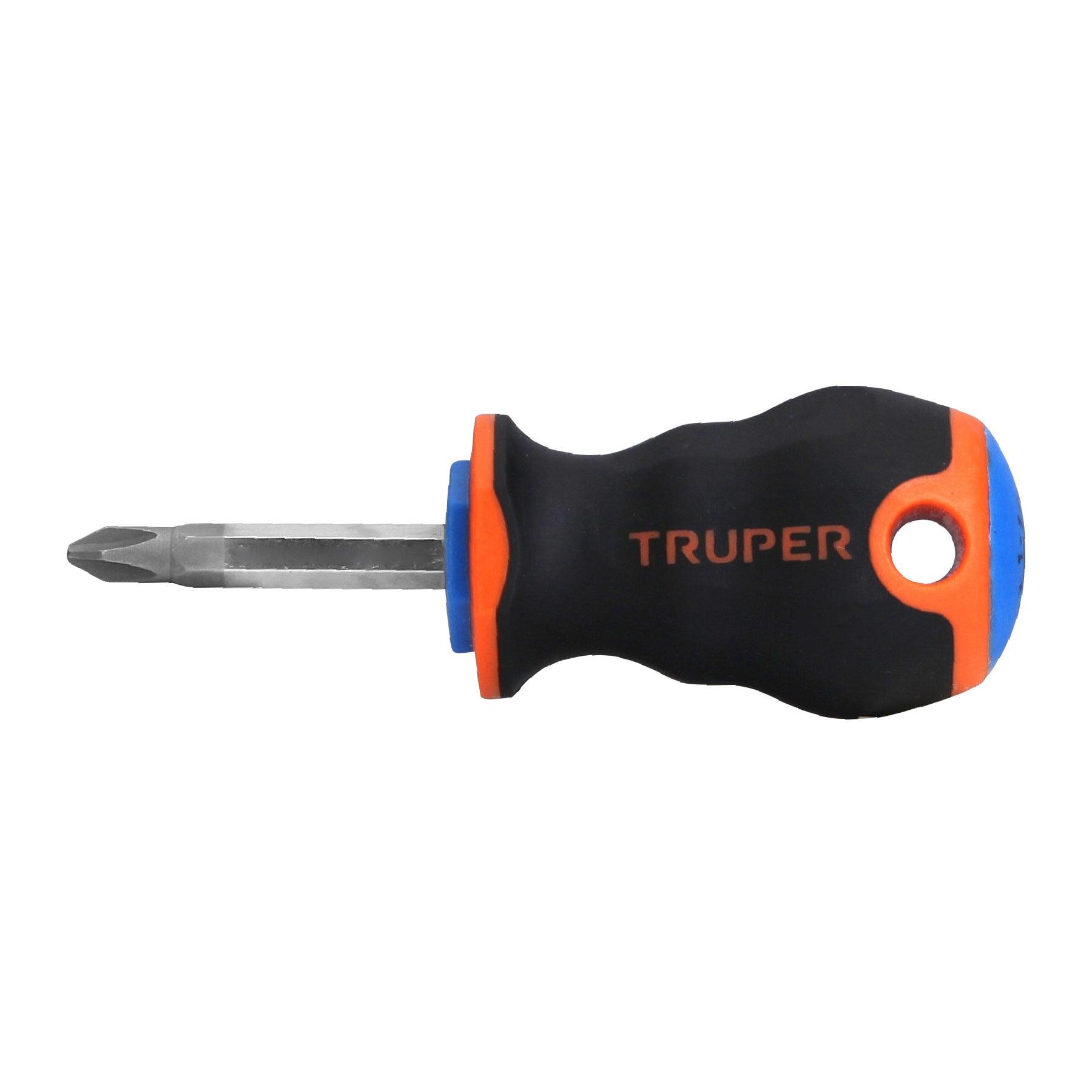 "DESARMADOR DE CRUZ 1/4"" X 1-1/2"" MANGO COMFORT GRIP, TRUPER"