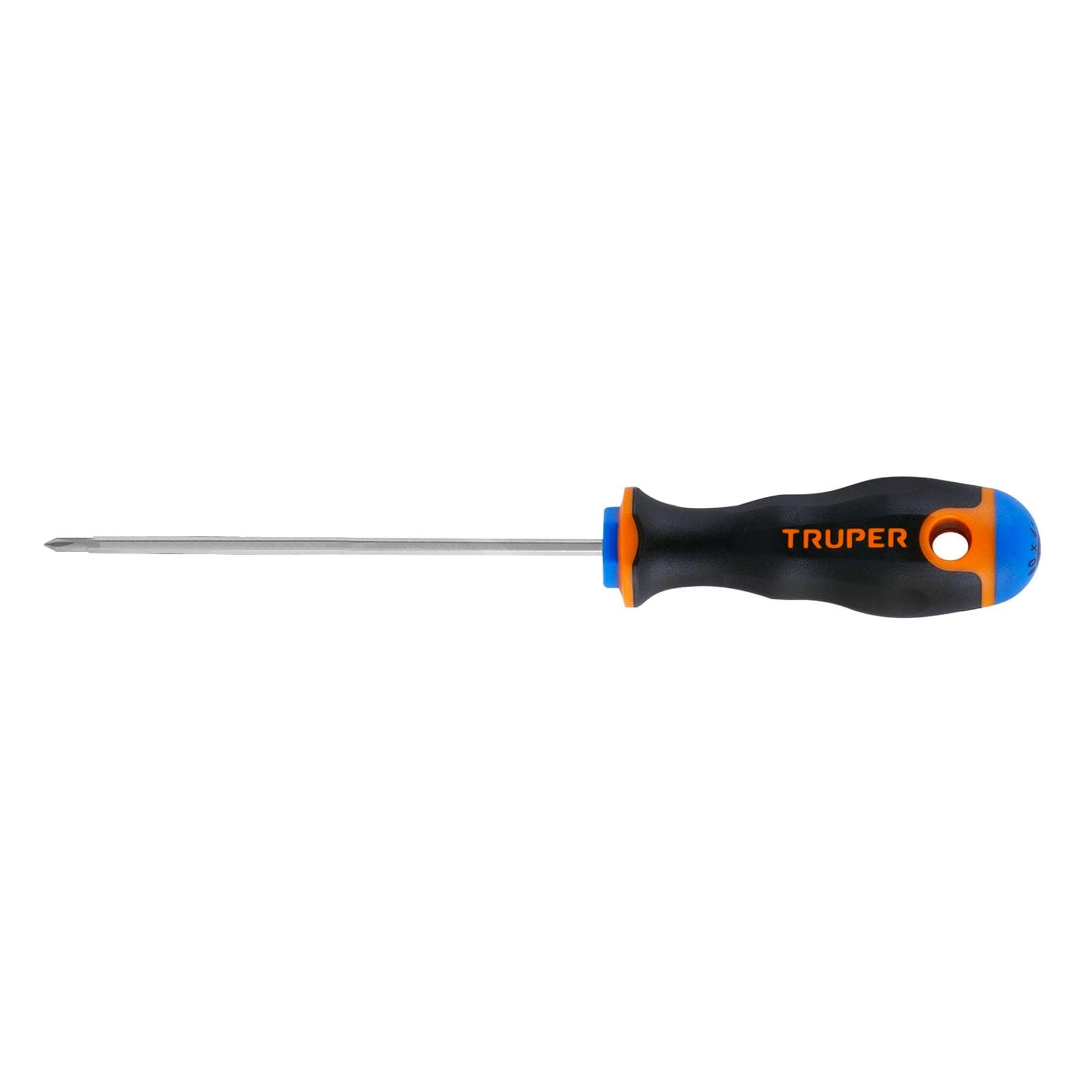 "DESARMADOR DE CRUZ 1/8"" X 4"" MANGO COMFORT GRIP, TRUPER"
