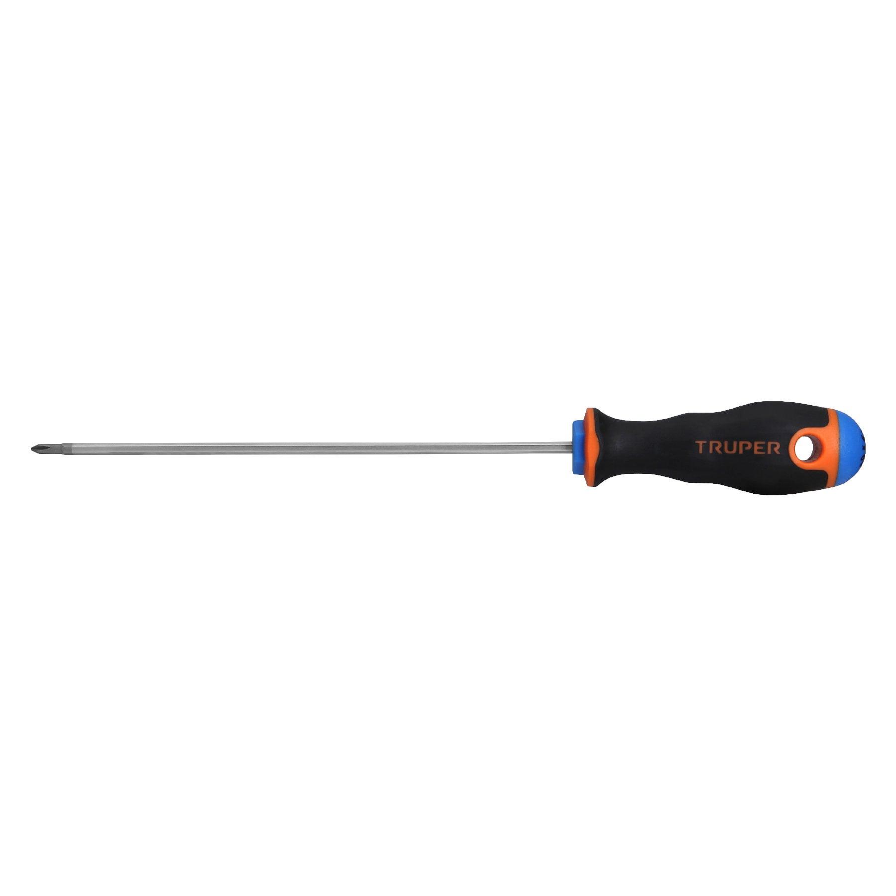 "DESARMADOR DE CRUZ 1/8"" X 6"" MANGO COMFORT GRIP, TRUPER"