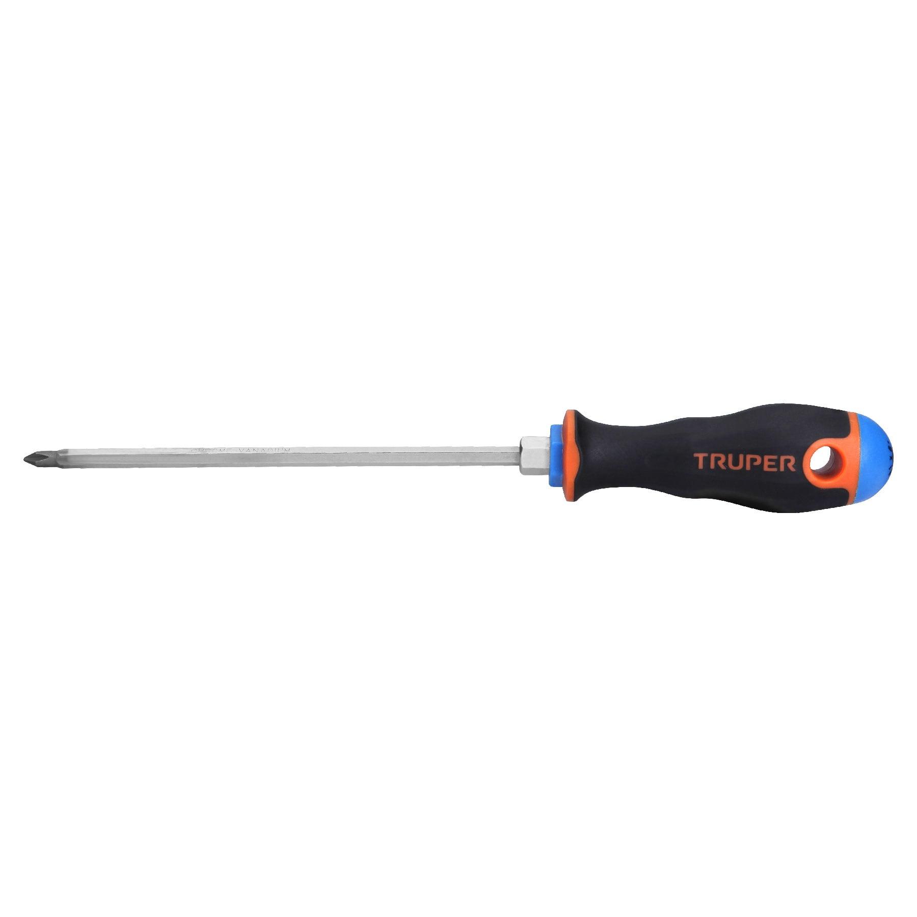 "DESARMADOR DE CRUZ 3/16"" X 6"" MANGO COMFORT GRIP, TRUPER"