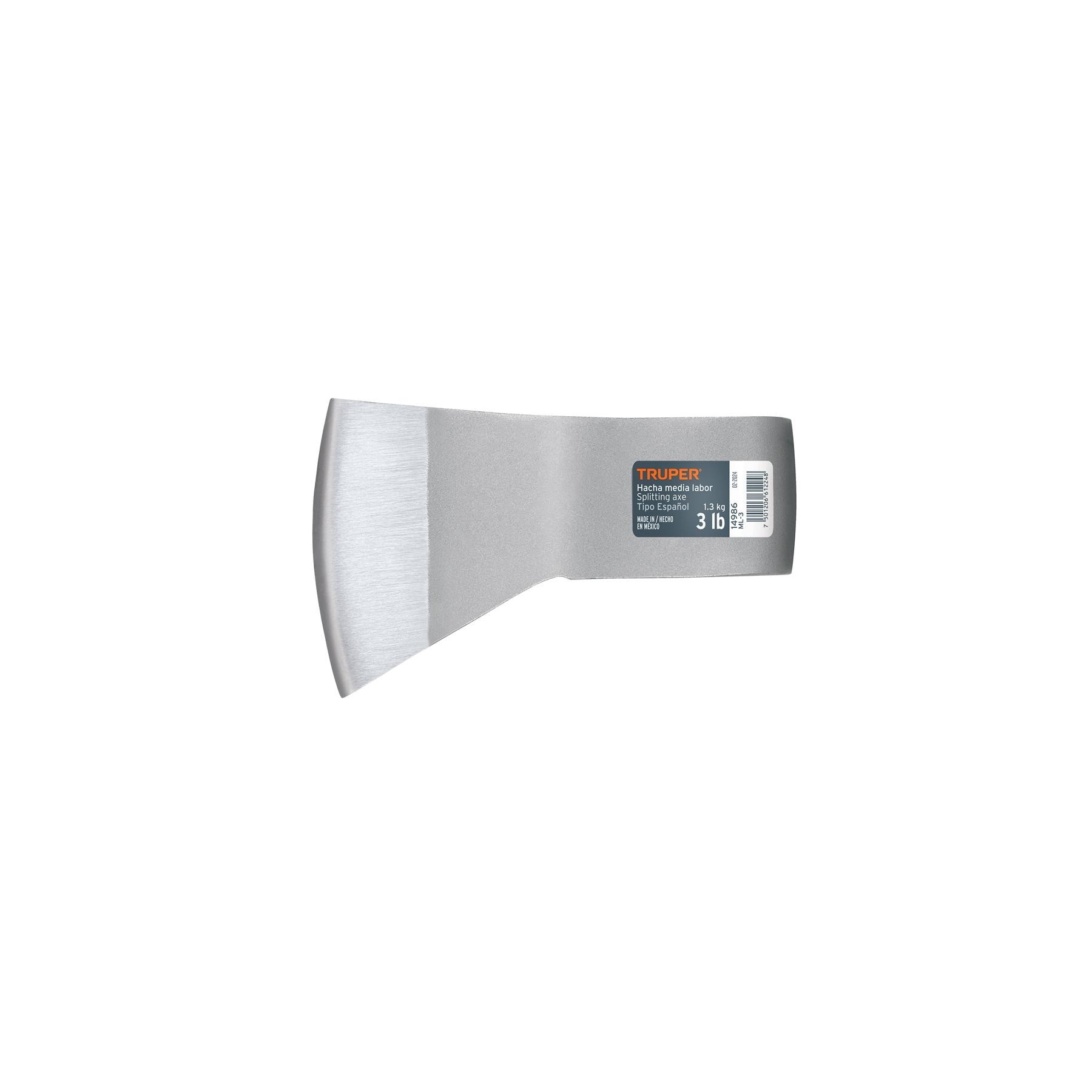HACHA MEDIA LABOR 3 LB, SIN MANGO, TRUPER
