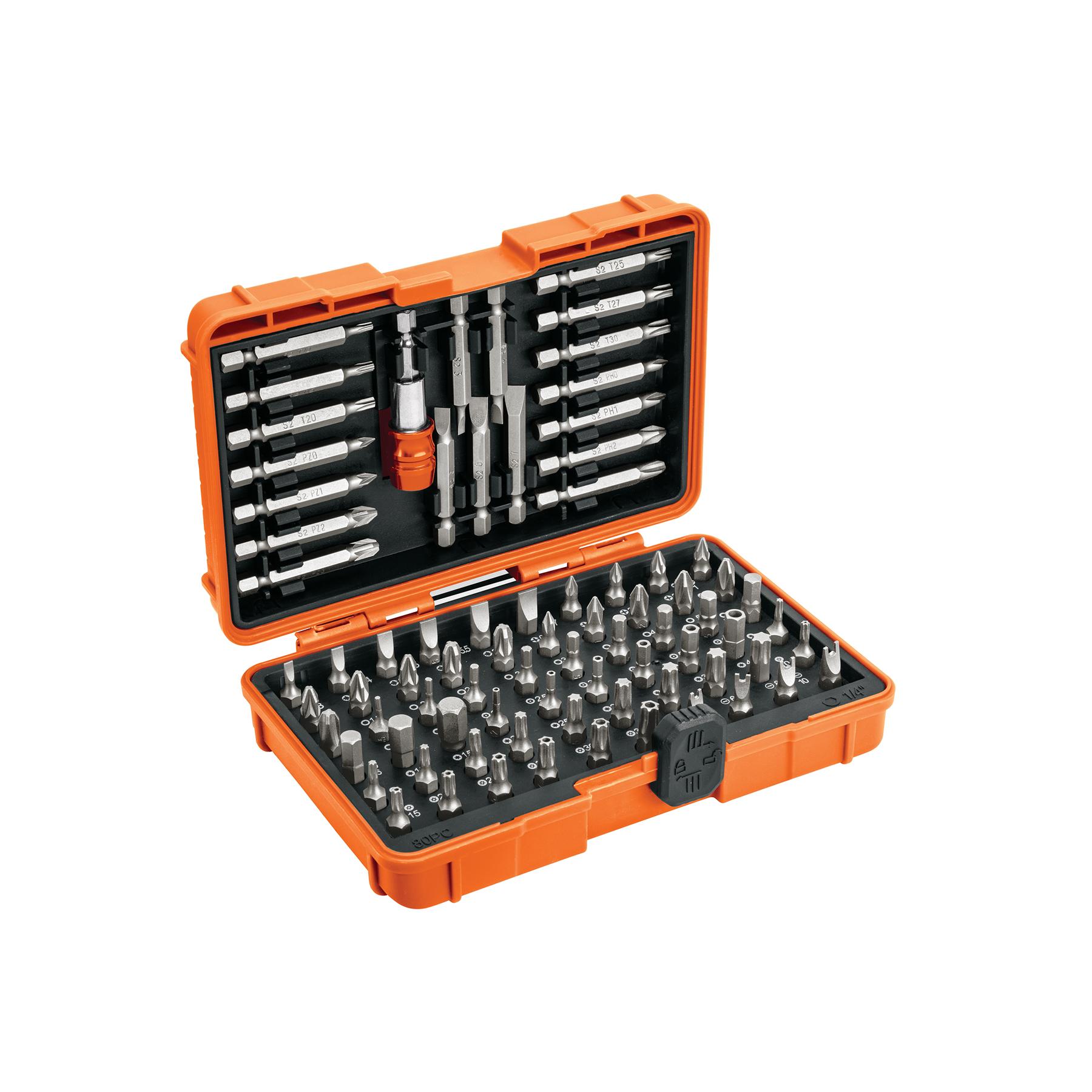 "JUEGO DE PUNTAS MIXTAS 1"" Y 2"", 80 PIEZAS, TRUPER EXPERT"